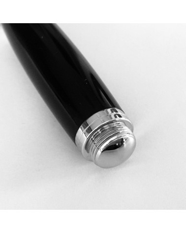 Stylo-plume Récife Baoshi Soyouz Onyx (Noir brillant), plume en acier F