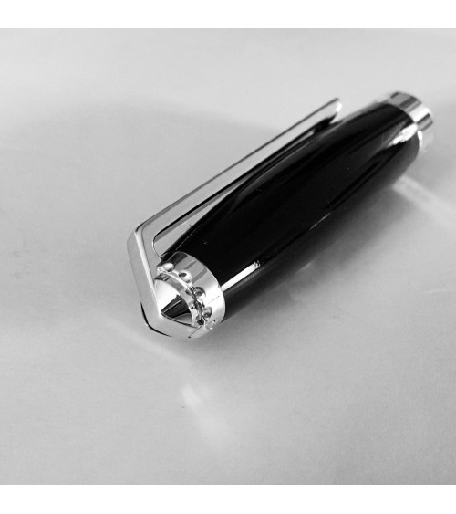 Stylo-plume Récife Baoshi Soyouz Onyx (Noir brillant), plume en acier F