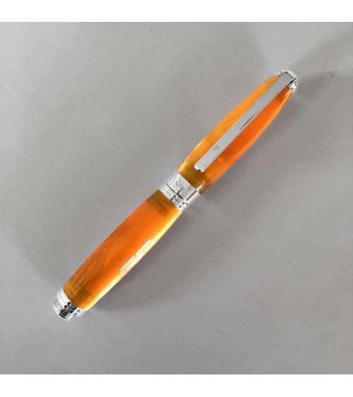 Stylo-plume Récife Baoshi Soyouz Opale (tons orange clairs et foncés, effet chatoyant), plume en acier F