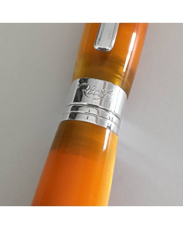 Stylo-plume Récife Baoshi Soyouz Opale (tons orange clairs et foncés, effet chatoyant), plume en acier F