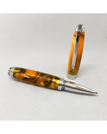 Roller Récife Pearl Soyouz orange (tons oranges, bruns et noir, effet chatoyant)