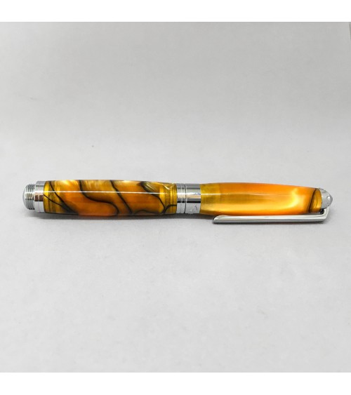 Roller Récife Pearl Soyouz orange (tons oranges, bruns et noir, effet chatoyant)