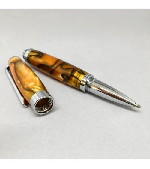 Roller Récife Pearl Soyouz orange (tons oranges, bruns et noir, effet chatoyant)