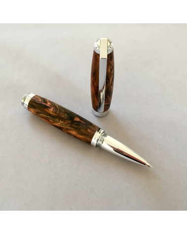 Roller Récife Baoshi Soyouz ambre mat (tons noir et brun clair et foncé)