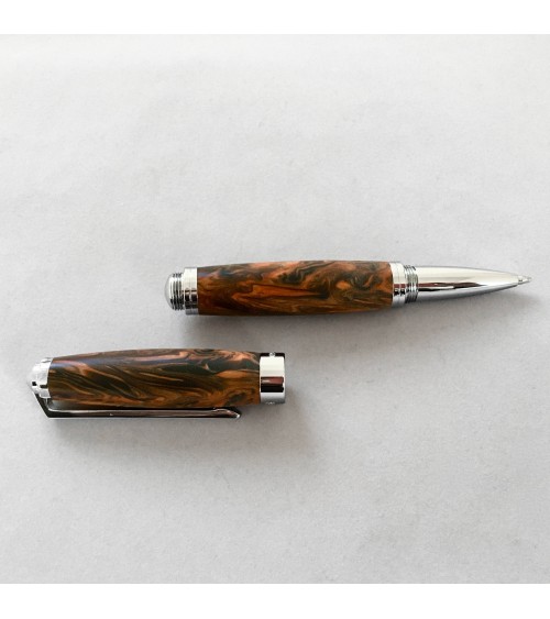 Roller Récife Baoshi Soyouz ambre mat (tons noir et brun clair et foncé)