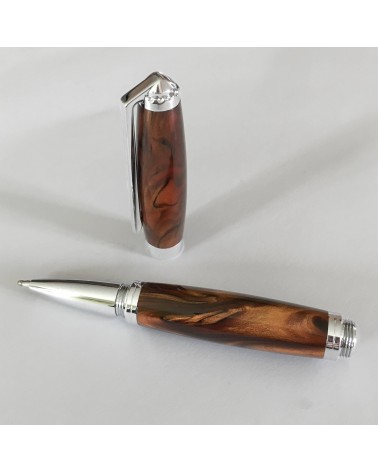 Roller Récife Baoshi Soyouz Ambre (tons brun clair et foncé, noirs, effet chatoyant)