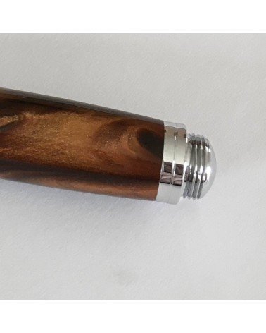 Roller Récife Baoshi Soyouz Ambre (tons brun clair et foncé, noirs, effet chatoyant)