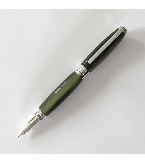 Roller Récife Baoshi Soyouz Jade (tons vert bouteille-gris clairs et foncés, effet chatoyant)