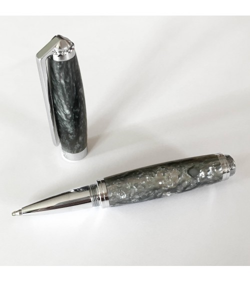 Roller Récife Baoshi Soyouz Quarz (tons vert-gris clairs et foncés, effet chatoyant)