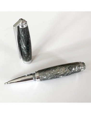 Roller Récife Baoshi Soyouz Quarz (tons vert-gris clairs et foncés, effet chatoyant)