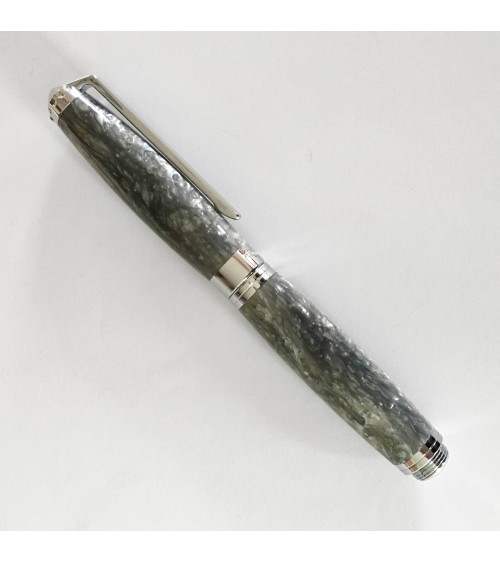 Roller Récife Baoshi Soyouz Quarz (tons vert-gris clairs et foncés, effet chatoyant)