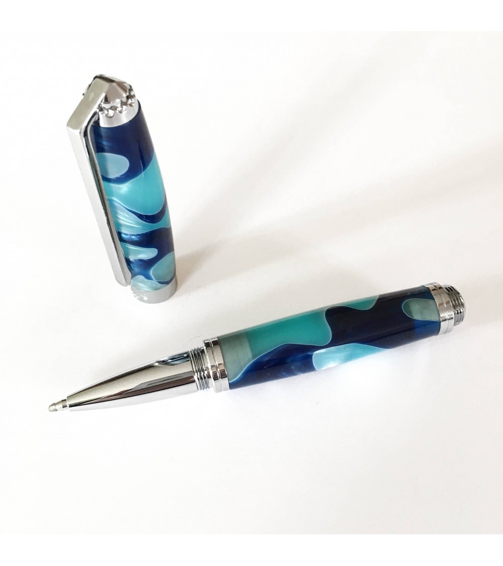 Roller Récife Pearl Soyouz Bleu-Turquoise (tons bleu roi et bleu turquoise, accents blanc nacré)