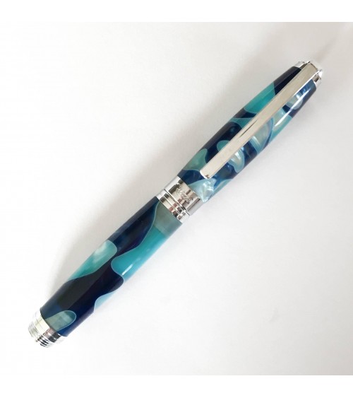 Roller Récife Pearl Soyouz Bleu-Turquoise (tons bleu roi et bleu turquoise, accents blanc nacré)