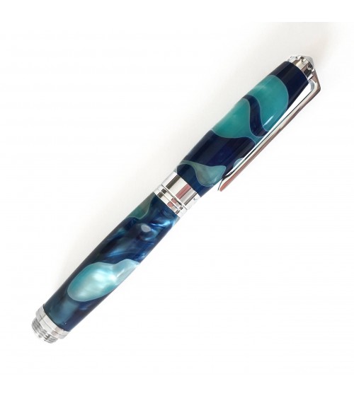 Roller Récife Pearl Soyouz Bleu-Turquoise (tons bleu roi et bleu turquoise, accents blanc nacré)