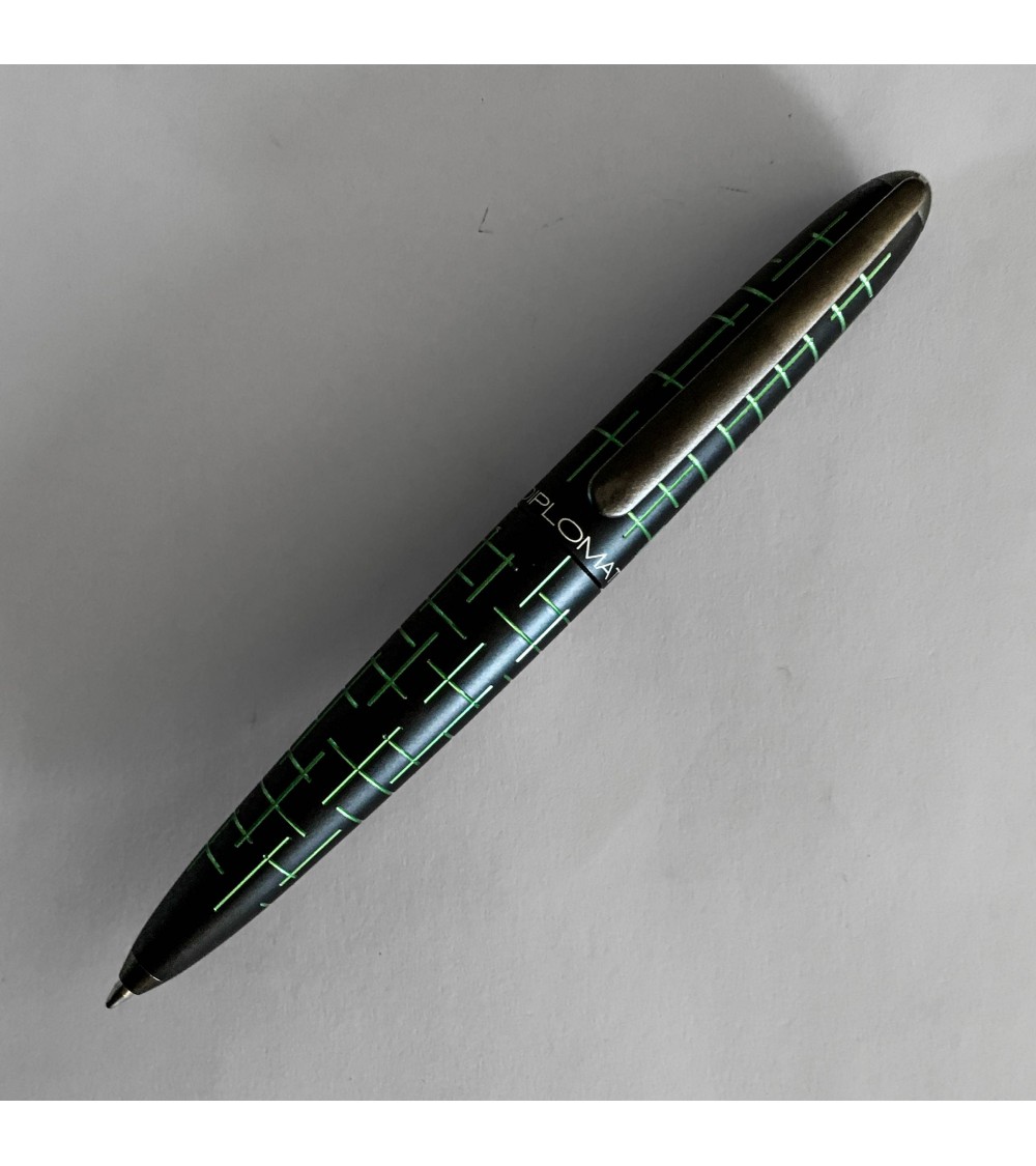 Stylo-bille Diplomat Elox Matrix Black Green, fabriqué en Allemagne