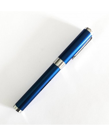 Stylo-plume Diplomat Nexus Bleu Chrome, réservoir grande capacité, fabriqué en Allemagne