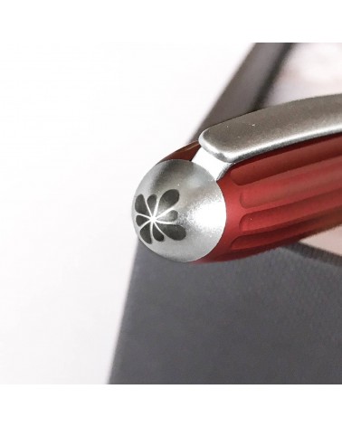 Stylo-plume Diplomat Aero Rouge, bec (plume) acier inoxydable, fabriqué en Allemagne