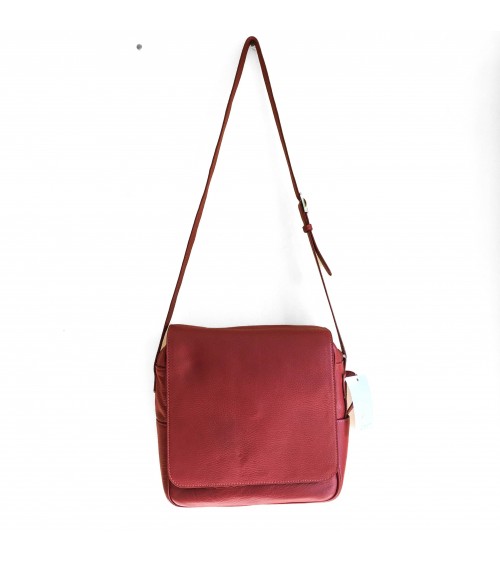 Cartable en Cuir Rouge