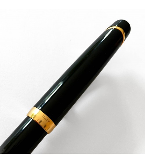 Roller Sheaffer Valor noir brillant, attributs plaqués or 22 carats, fabriqué en Italie