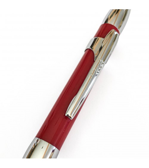 Stylo-bille Récife Riviera Shakin Carmin, qui s’ouvre et se ferme d’une simple secousse du poignet