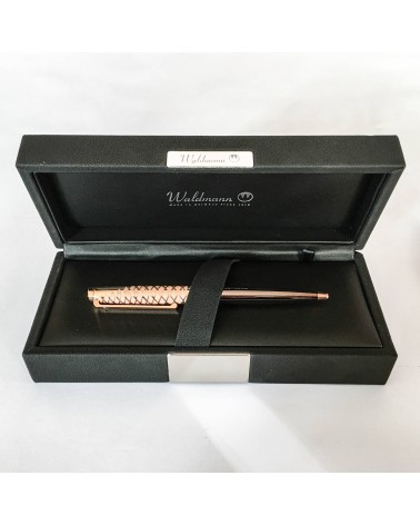 Stylo-bille Waldmann Tuscany 7003, argent sterling 925 plaqué or rose, fabriqué en Allemagne