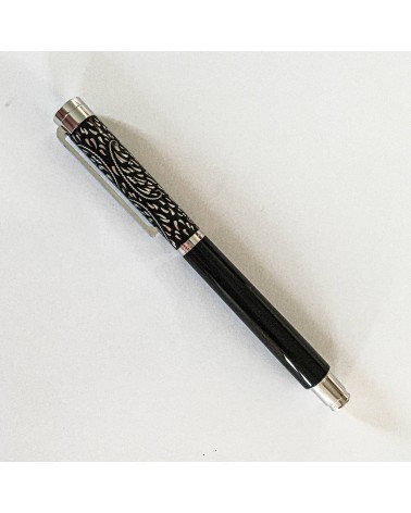Stylo-bille Waldmann Extra Vienna 378, argent sterling 925 et laque noire, fabriqué en Allemagne