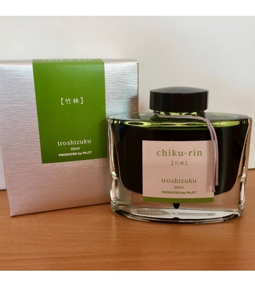Encre Iroshizuku pour stylos-plume, 50 ml, couleur Chiku-Rin (vert clair bambou)