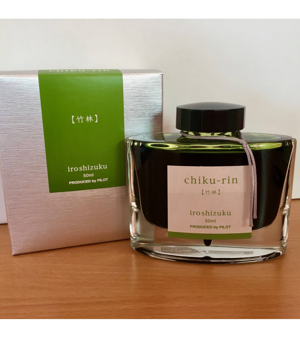 Encre Iroshizuku pour stylos-plume, 50 ml, couleur Chiku-Rin (vert clair bambou)