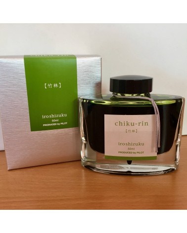 Encre Iroshizuku pour stylos-plume, 50 ml, couleur Chiku-Rin (vert clair bambou)
