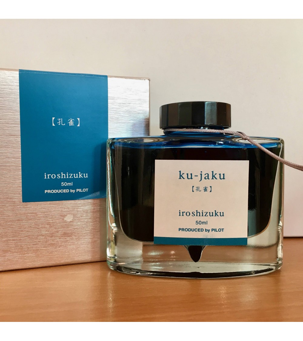 Encre Iroshizuku pour stylos-plume, 50ml, couleur Ku-Jaku (bleu turquoise)