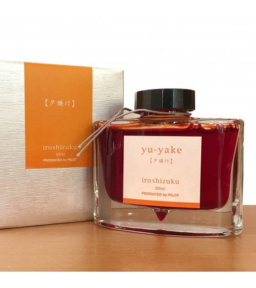 Encre Iroshizuku pour stylos-plume, 50 ml, couleur Yu-Yake (orange)