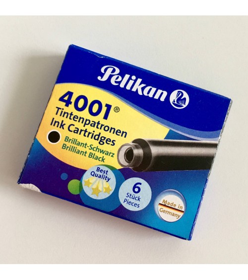 Boîte de 5 cartouches Pelikan courtes, format international standard, pour stylos-plume