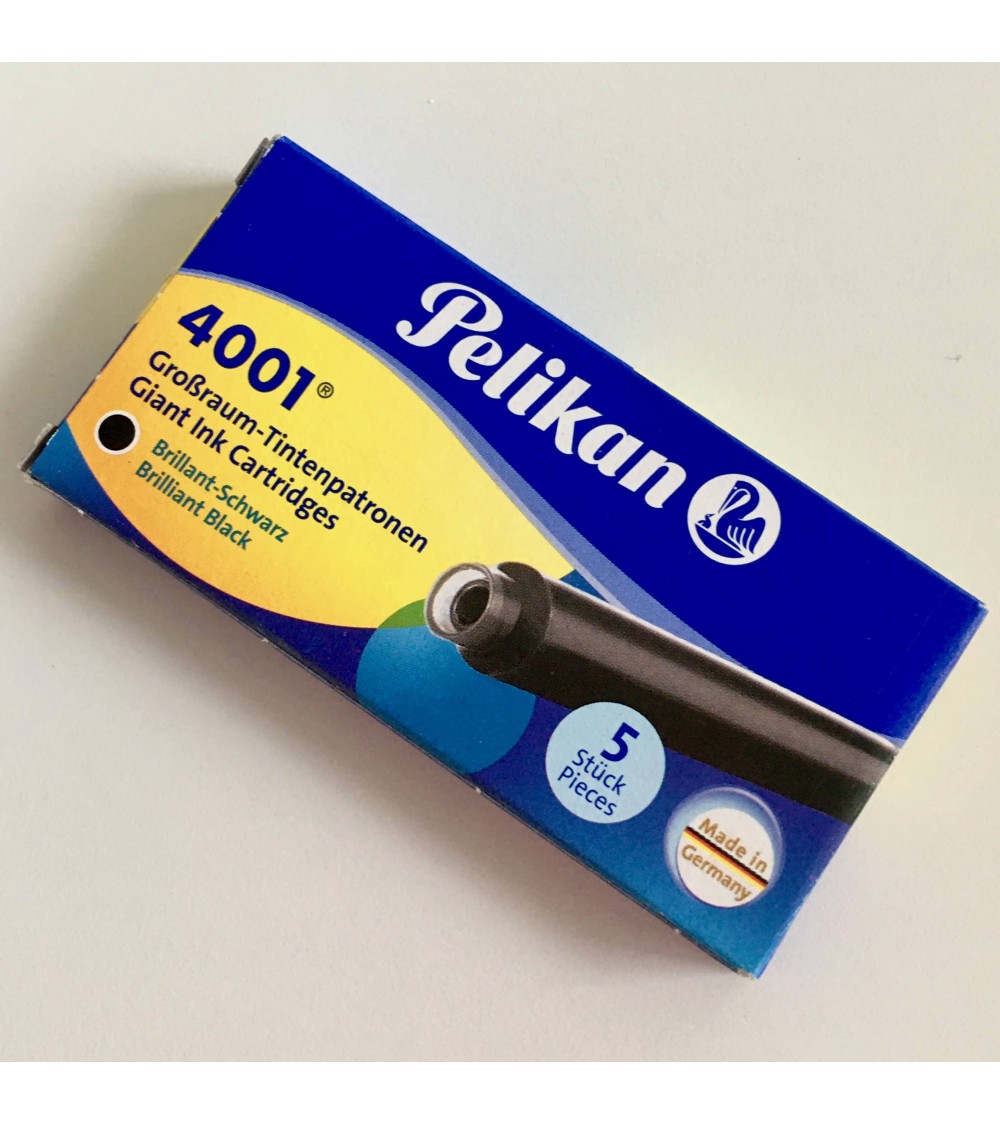 Boîte de 5 cartouches Pelikan longues, format international standard,  pour stylos-plume