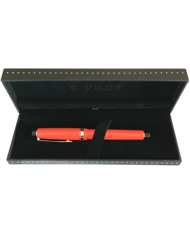 Stylo-plume Pilot Custom Heritage Orange, résine orange, plume or 14 carats largeur M ou B