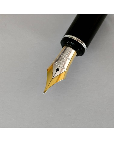 Stylo-plume Pilot Grance Grain, argent massif 925, plume or 18 carats largeur M