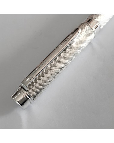 Stylo-plume Pilot Grance Grain, argent massif 925, plume or 18 carats largeur M
