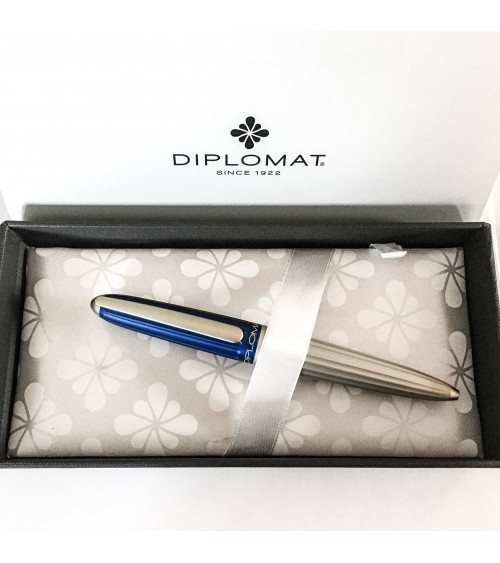 Stylo-bille Diplomat Aero bicolore Bleu et Gris