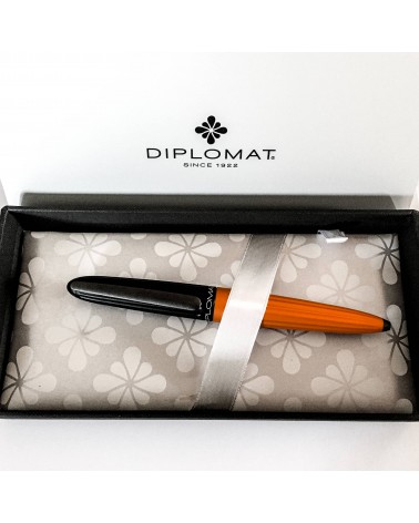 Stylo-bille Diplomat Aero bicolore Noir et Orange