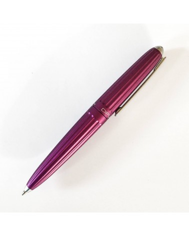 Stylo-bille Diplomat Aero Violet, attributs gris mat