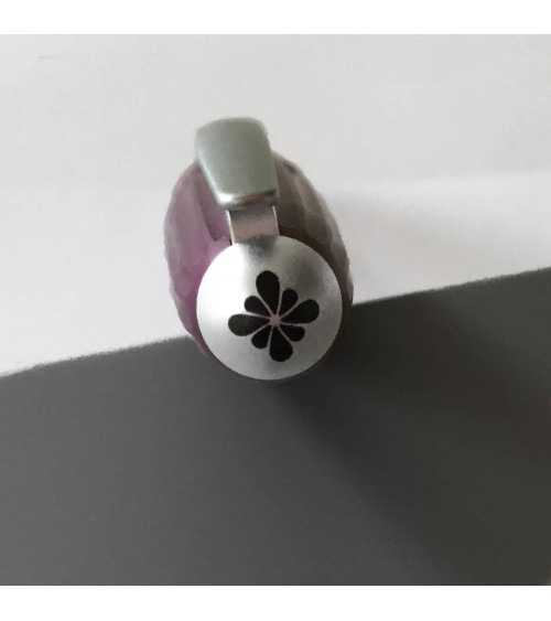 Stylo-bille Diplomat Aero Violet, attributs gris mat