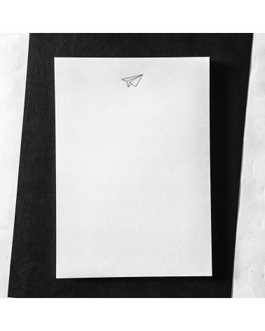 45 feuilles de papier à lettres Le Typographe avec entête Avion en papier