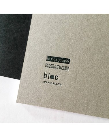 45 feuilles de papier à lettres Le Typographe avec entête Chat