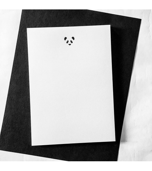 45 feuilles de papier à lettre Le Typographe avec entête Panda