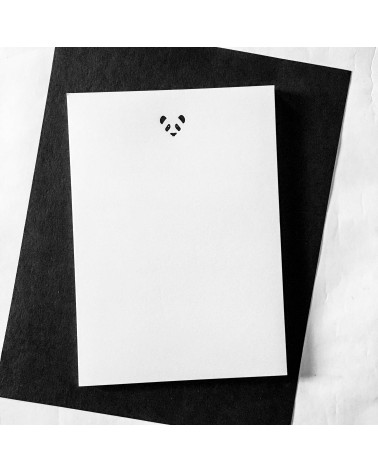 45 feuilles de papier à lettre Le Typographe avec entête Panda