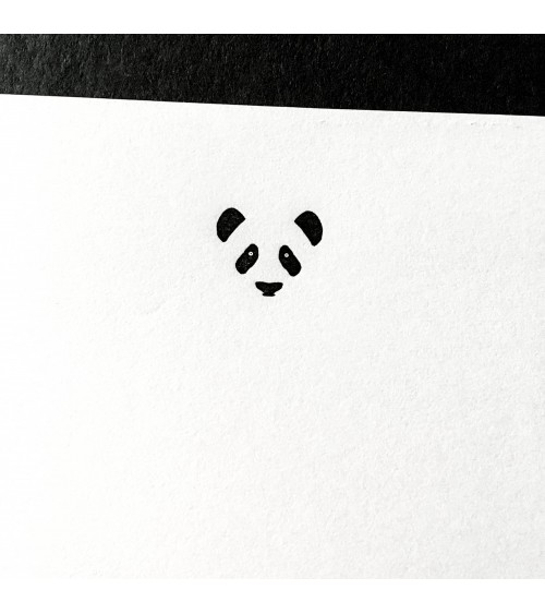 45 feuilles de papier à lettres Le Typographe avec entête Panda