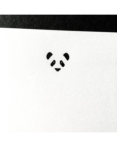 45 feuilles de papier à lettres Le Typographe avec entête Panda