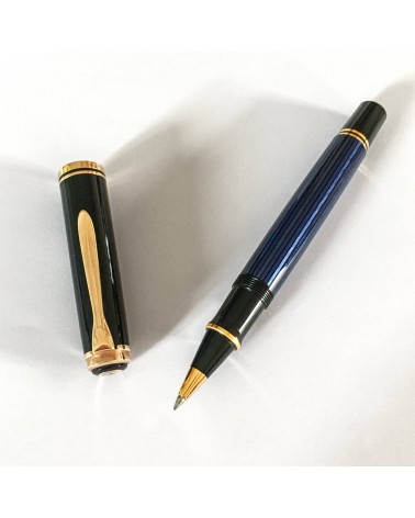 Roller Pelikan Souverän R800 Black Blue, attributs dorés
