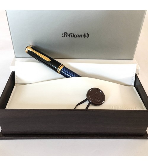 Roller Pelikan Souverän R800 Black Blue, attributs dorés