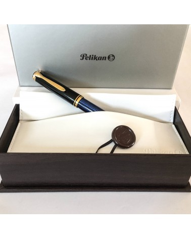 Roller Pelikan Souverän R800 Black Blue, attributs dorés