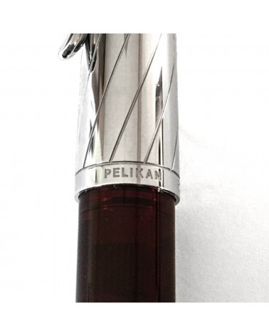 Stylo-bille Pelikan Souverän K625 Sterling silver-Dark red